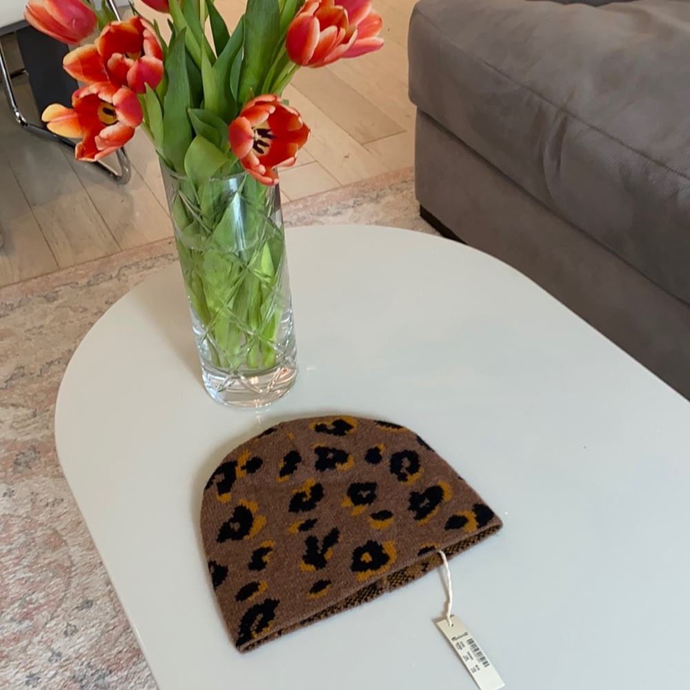 Madewell leopard hat brand new with tag